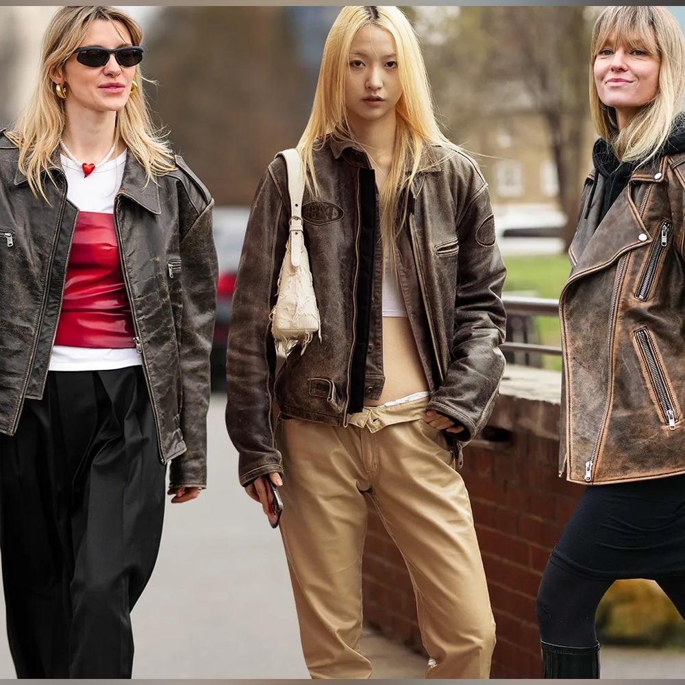 Wilsons Leather Brown Bomber Aviator Jacket